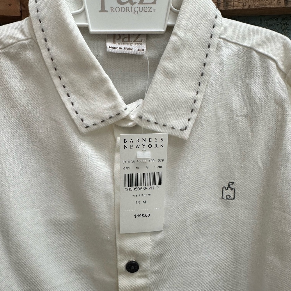 Children’s 18M Paz white button down